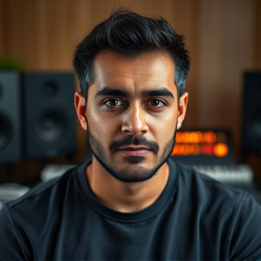 Foto de Gabriel Oliveira, Técnico de Mixagem e Masterizaäão